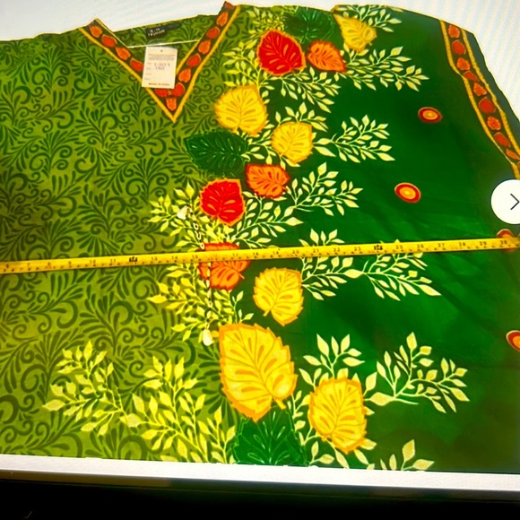 Denim Dress Tropical Style Size Free - Picture 5 of 5